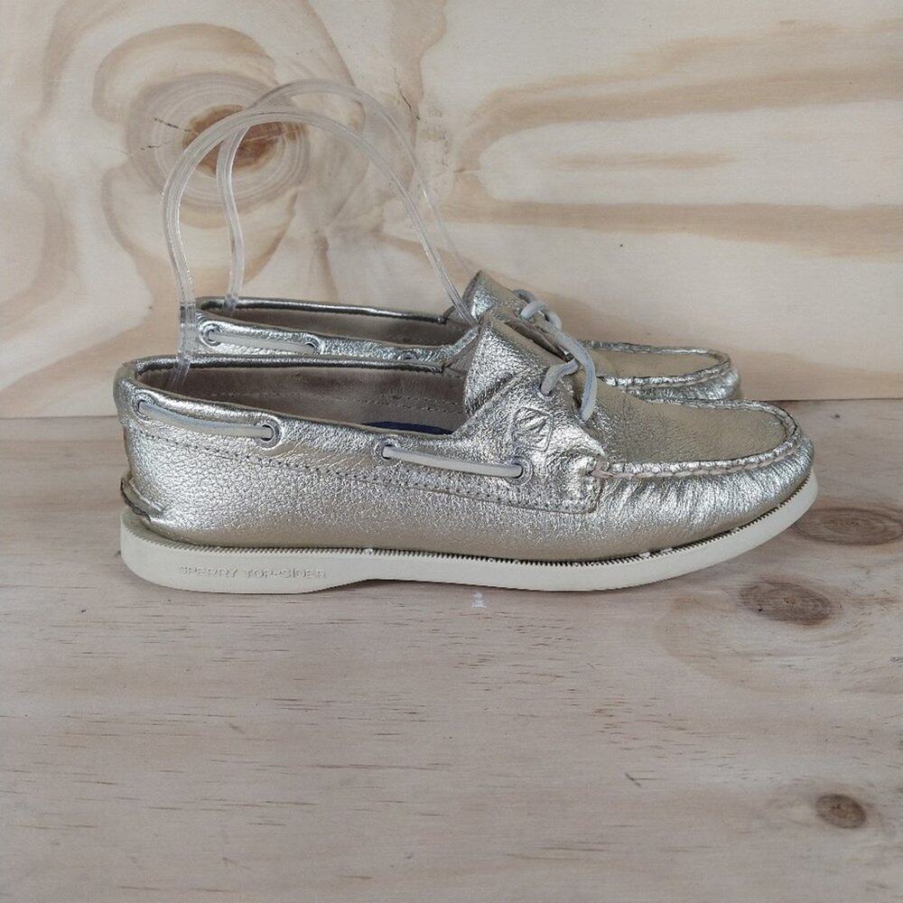 Sperry Top-Sider - P Nemir - Leathers Sneakers - Gold - Women`s - 6 - 9294455